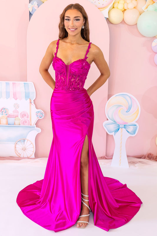 Prom Frocks PF1120 Magenta Pink Prom Dress - Dotique