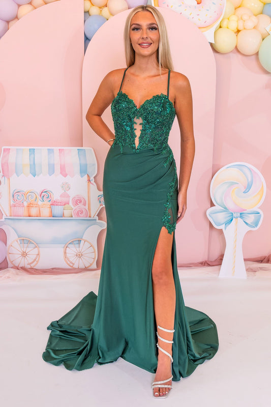 Prom Frocks PF1147 Green Prom Dress - Dotique