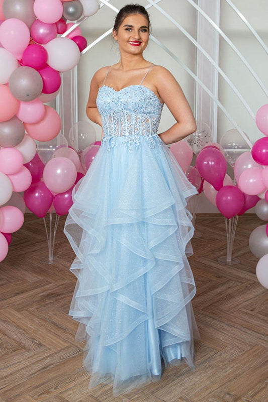 Prom Frocks PF9822 Pale Blue Prom Dress - Dotique