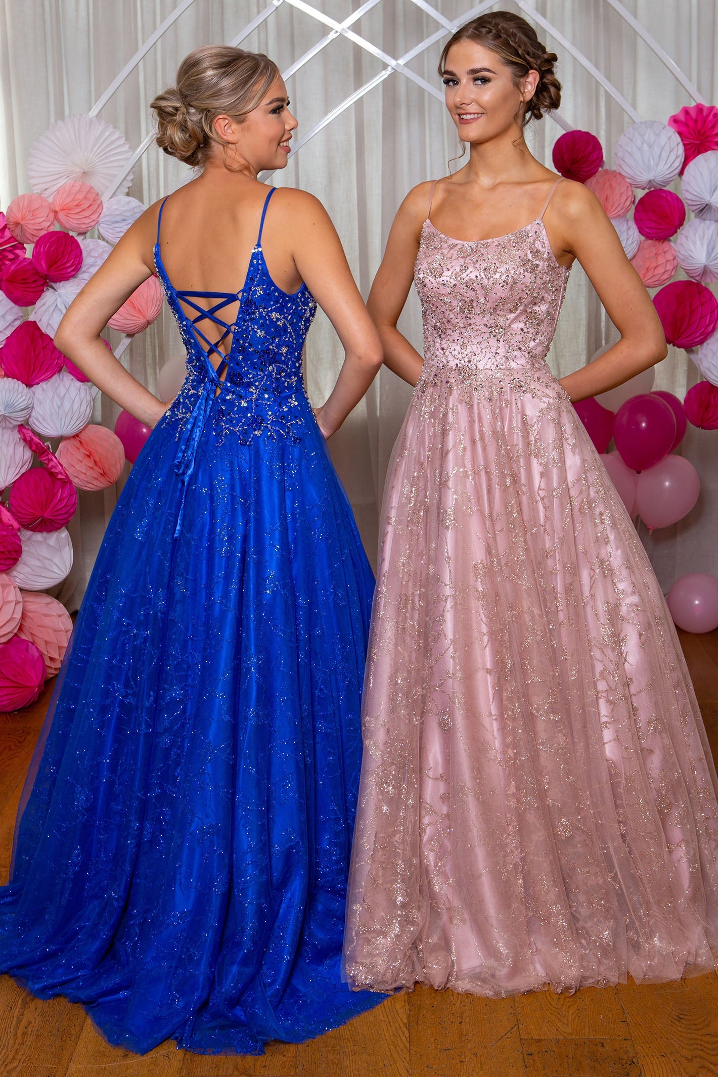 Prom Frocks PF9921 Royal Blue Glitter Tulle Prom Dress - Dotique Chesterfield