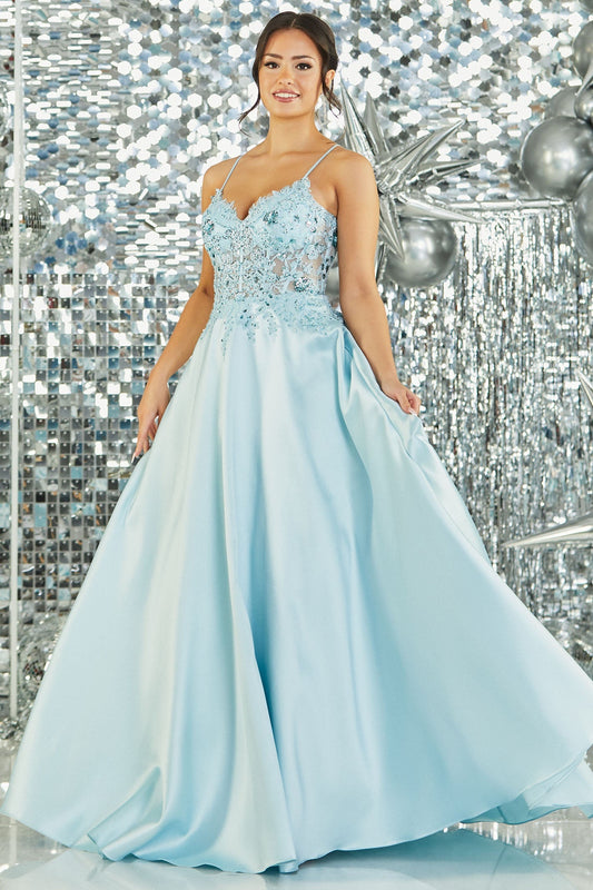 Tiffanys Hayden Ice Blue Prom Dress - Dotique