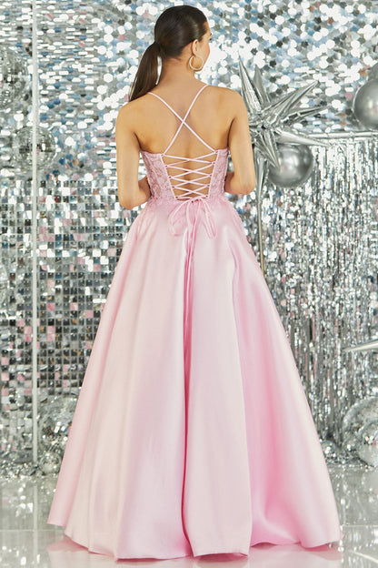 Tiffanys Hayden Pale Pink Prom Dress - Dotique