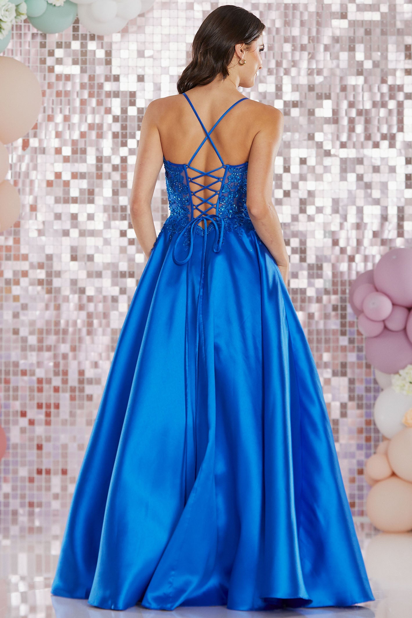 Tiffanys Hayden Royal Blue Prom Dress - Dotique