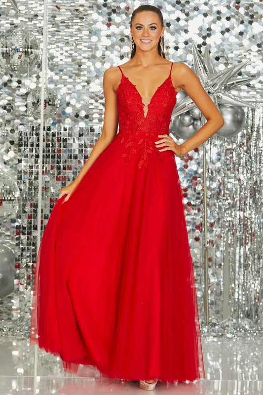 Tiffanys Juliette Red Prom Dress - Dotique